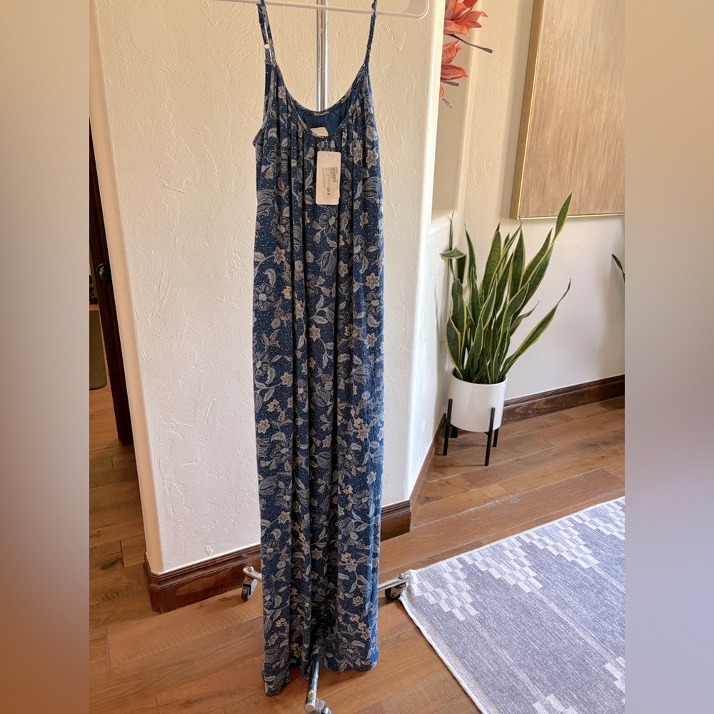 Blue Floral Maxi Dress